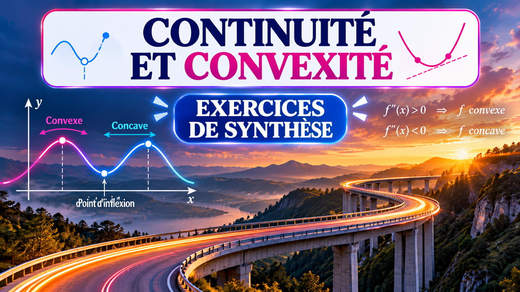 Bandeau Exercices de synthèse sur la continuité et la convexité