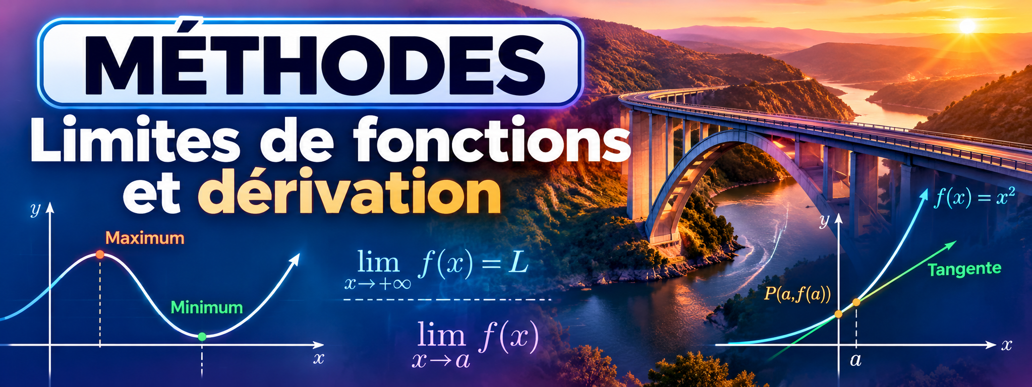 Méthodes sur les limites de fonctions et la dérivation en Terminale spécialité maths