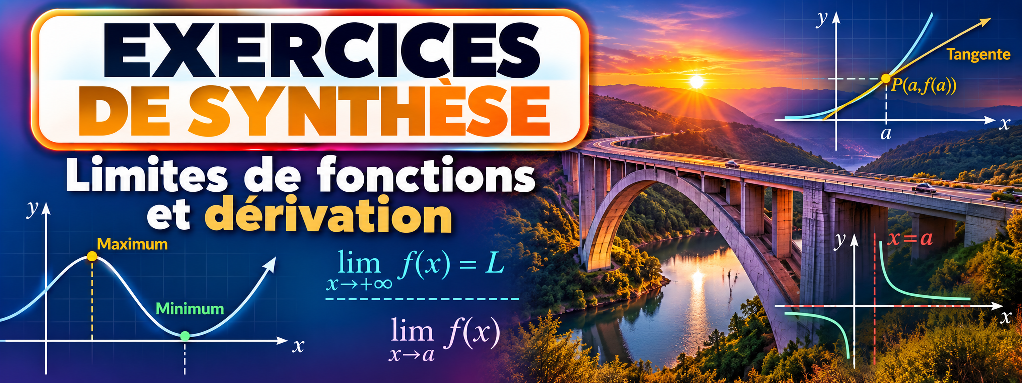 Exercice de synthèse sur les limites et la dérivation