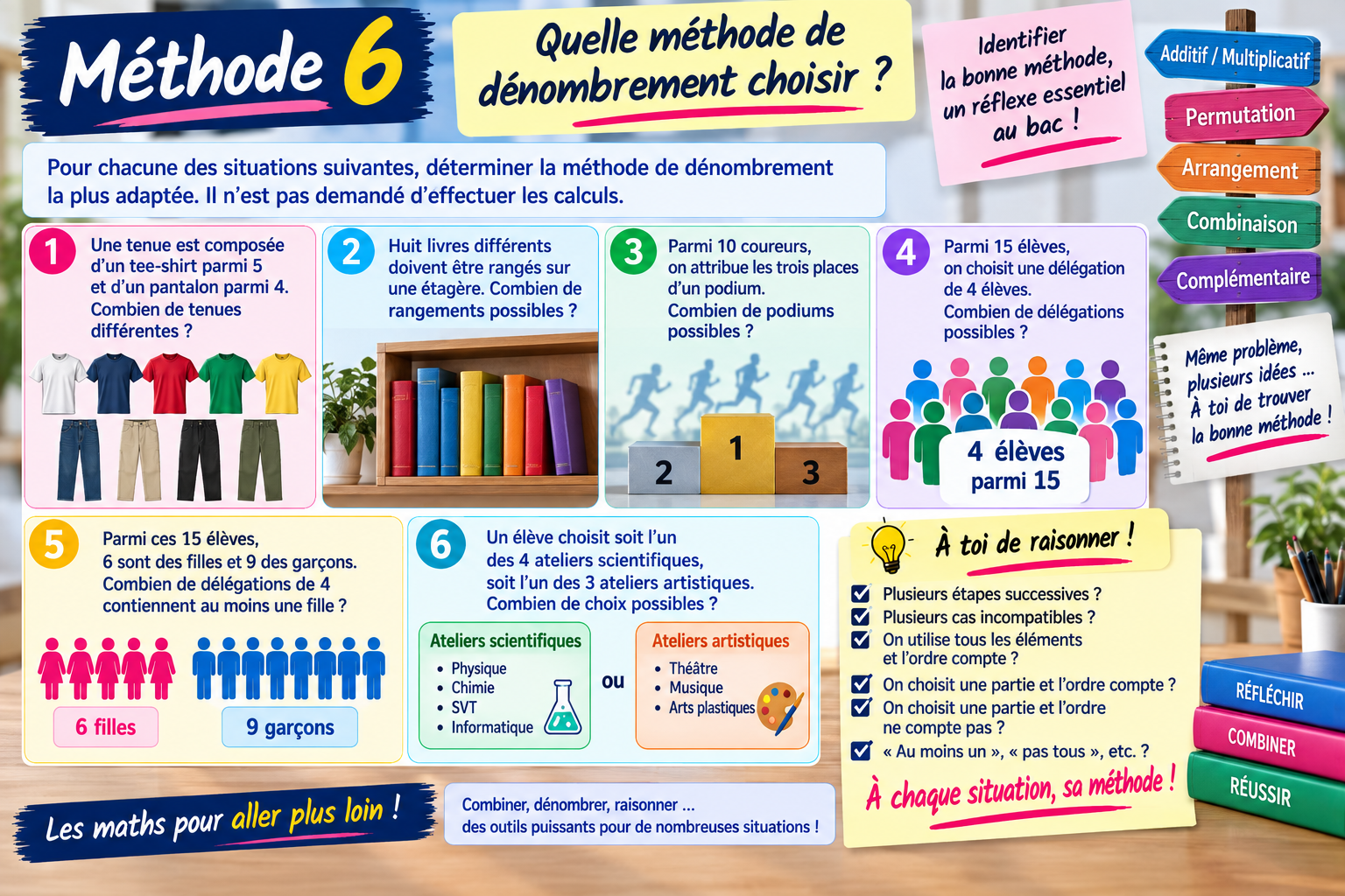 Méthode 6 : quelle méthode de dénombrement choisir ?