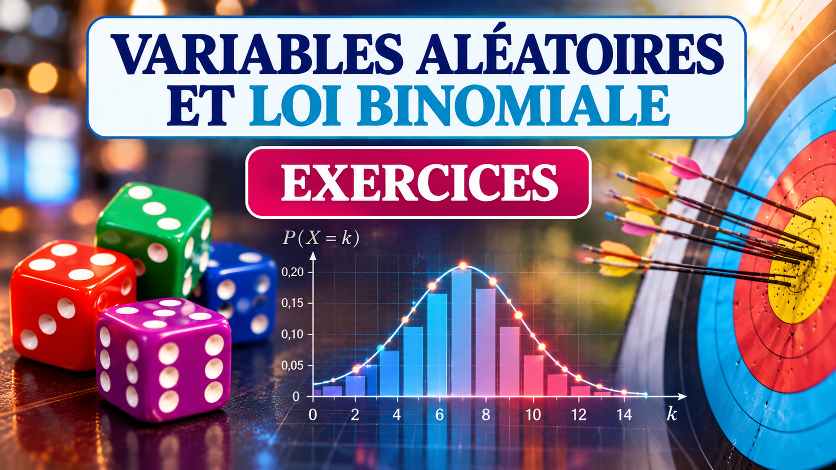 Exercices sur les variables aléatoires et la loi binomiale