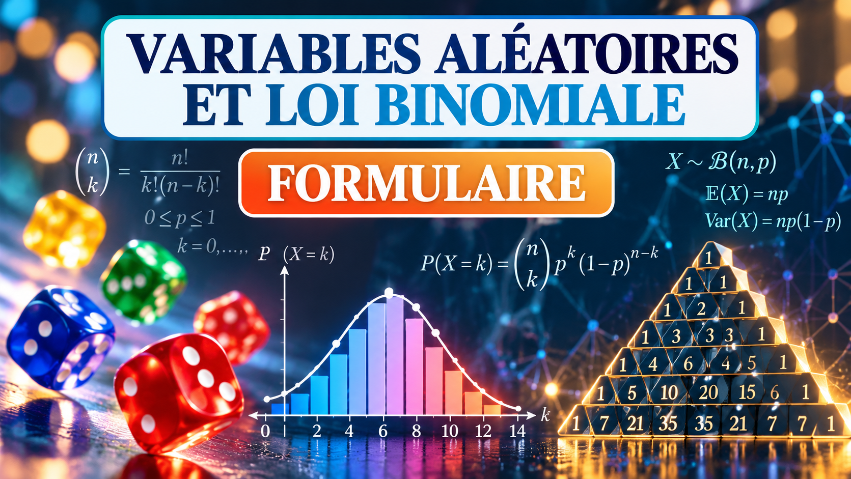 Formulaire sur les variables aléatoires et la loi binomiale