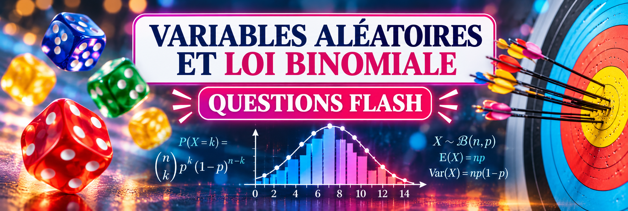 Questions flash sur les variables aléatoires et la loi binomiale